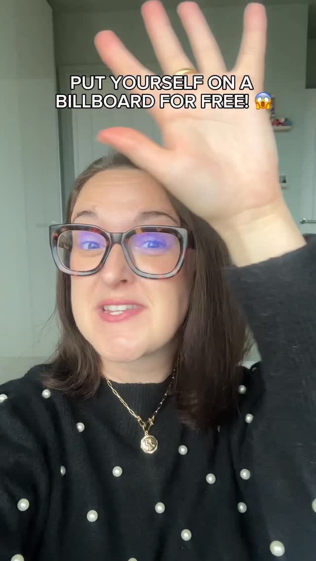 Instagram post by @charity_shop_life for Photoroom. Caption reads: Put yourself on a billboard at this free event in....