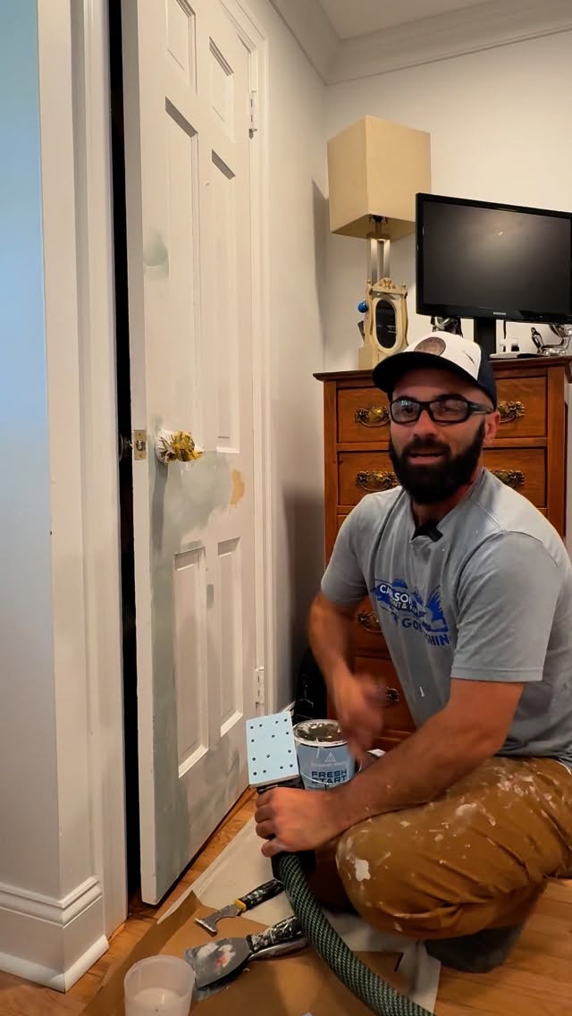 Instagram post by @carlson_paint_and_paper for Festool USA. Caption reads: The RTSC400 is my favorite sander from....