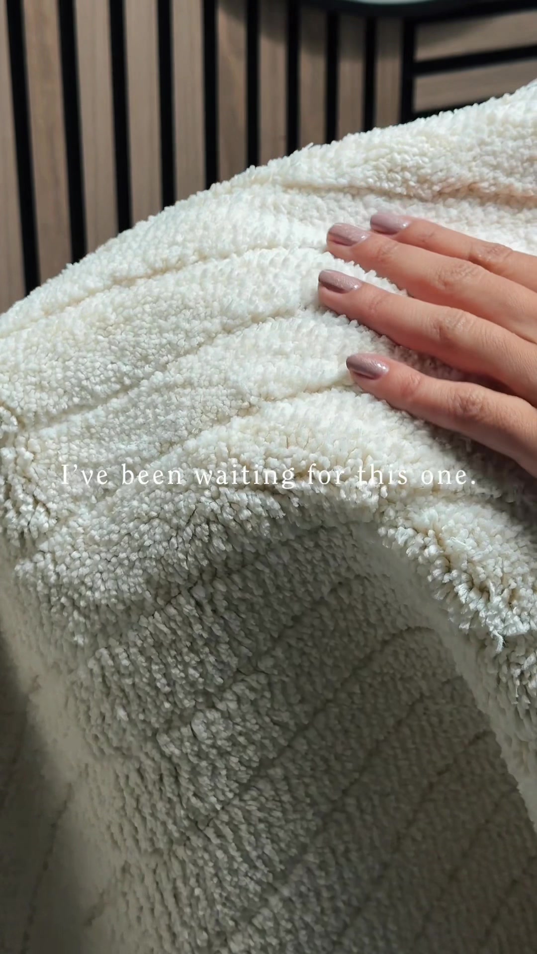 TikTok post by @scentswithjasmine for Ruggable. Caption reads: Part two of the Sanctuary rug series. I’m styling....