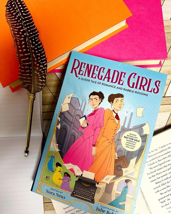 Instagram post by @jaimes_mystical_library for The NOVL. Caption reads: BOOK REVIEW

Book: Renegade Girls
Author: Nora....