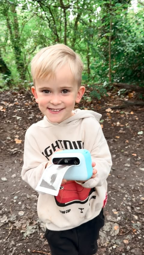 Instagram post by @thebinksbrothers for myFirst. Caption reads: [...] kids’ eyes 📸🥹 I handed the boys the....
