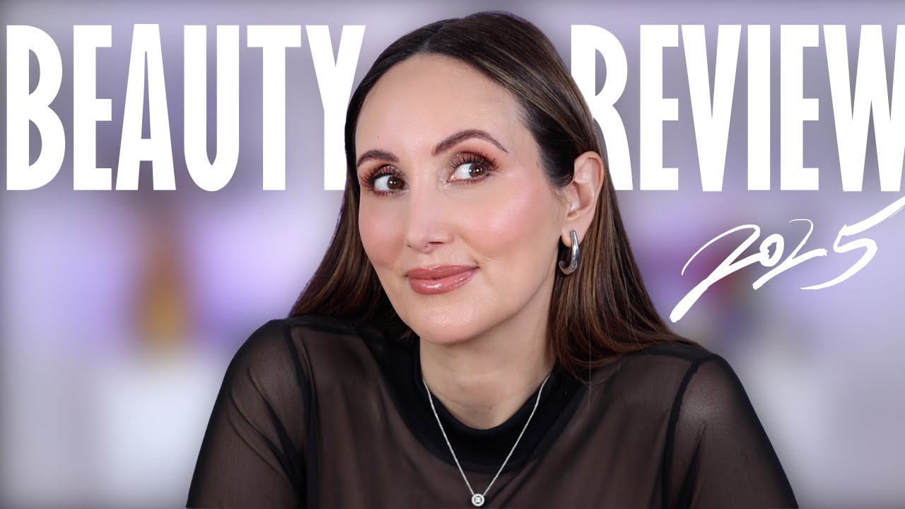 YouTube post by @CarmelNicoleBeauty for Qure Skincare. Caption reads: Beauty Year Review 2025 | What Actually Made a....
