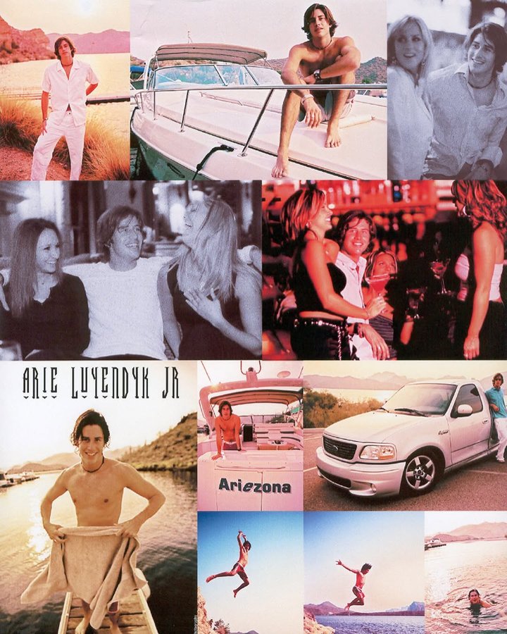 Instagram post by @ariejr for Advance Auto Parts. Caption reads: Then VS now… College Arie vs Zaddy Arie (Lauren’s....