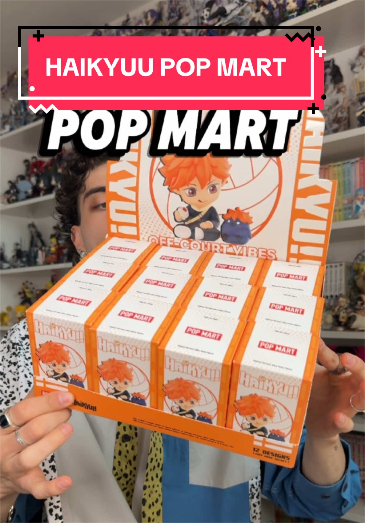 TikTok post by @paul.soles for POP MART US Localshop. Caption reads: The new Haikyuu x @POP MART US LOCAL figures!....