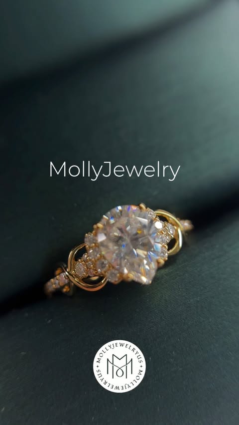 Instagram post by @gvantsasy for Mollyjewelryus. Caption reads: [...] for modern brides. Find yours at....