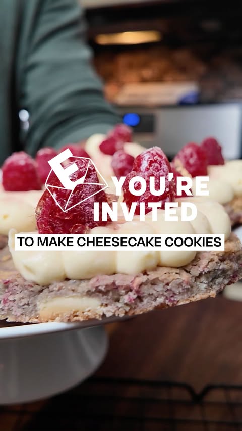 Instagram post by @artisanbryan for Eater. Caption reads: Yep, that is cheesecake on top of a cookie.....