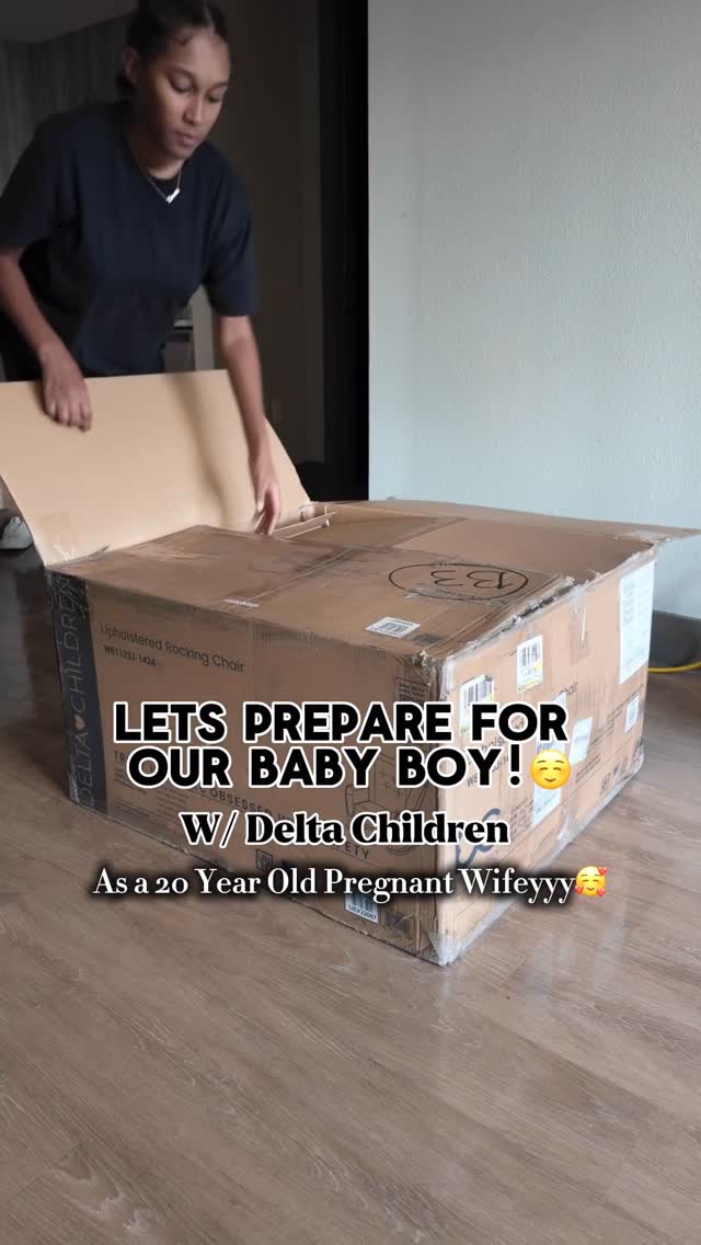 Instagram post by @zorinaantoine for Delta Children. Caption reads: [...] is the “Casey Rocking Chair” from....