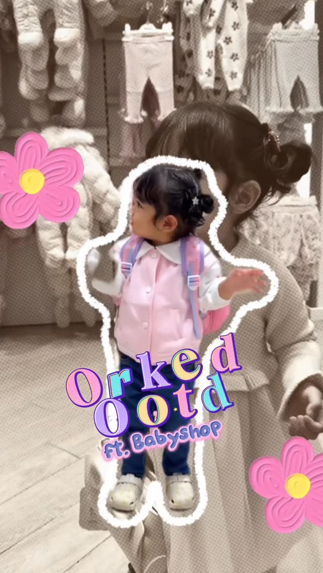 Instagram post by @nabila_asyiqin for Babyshop. Caption reads: Time to play dress ups & update Orked’s....