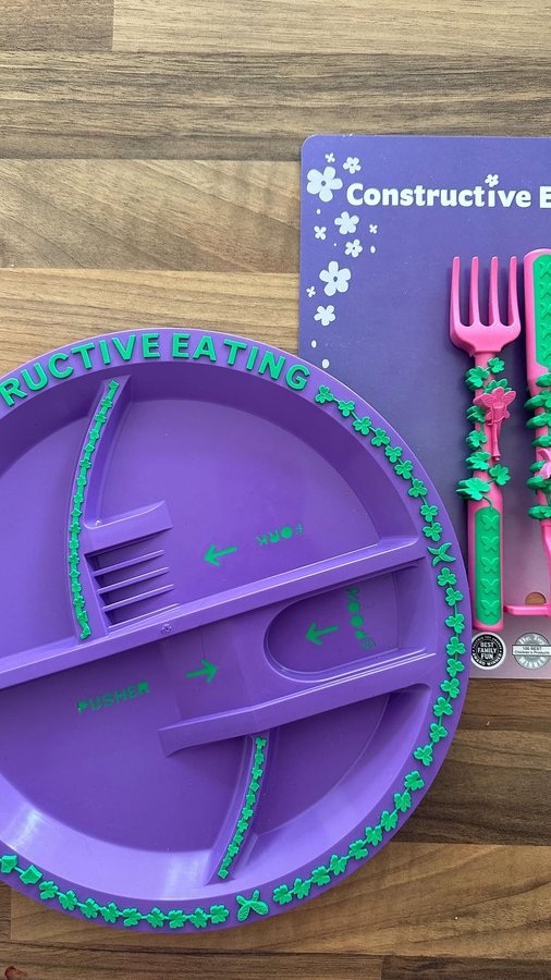 Instagram post by @lifewithaliceandcharlotte for Constructive Eating. Caption reads: [...] with an exciting dining set from....