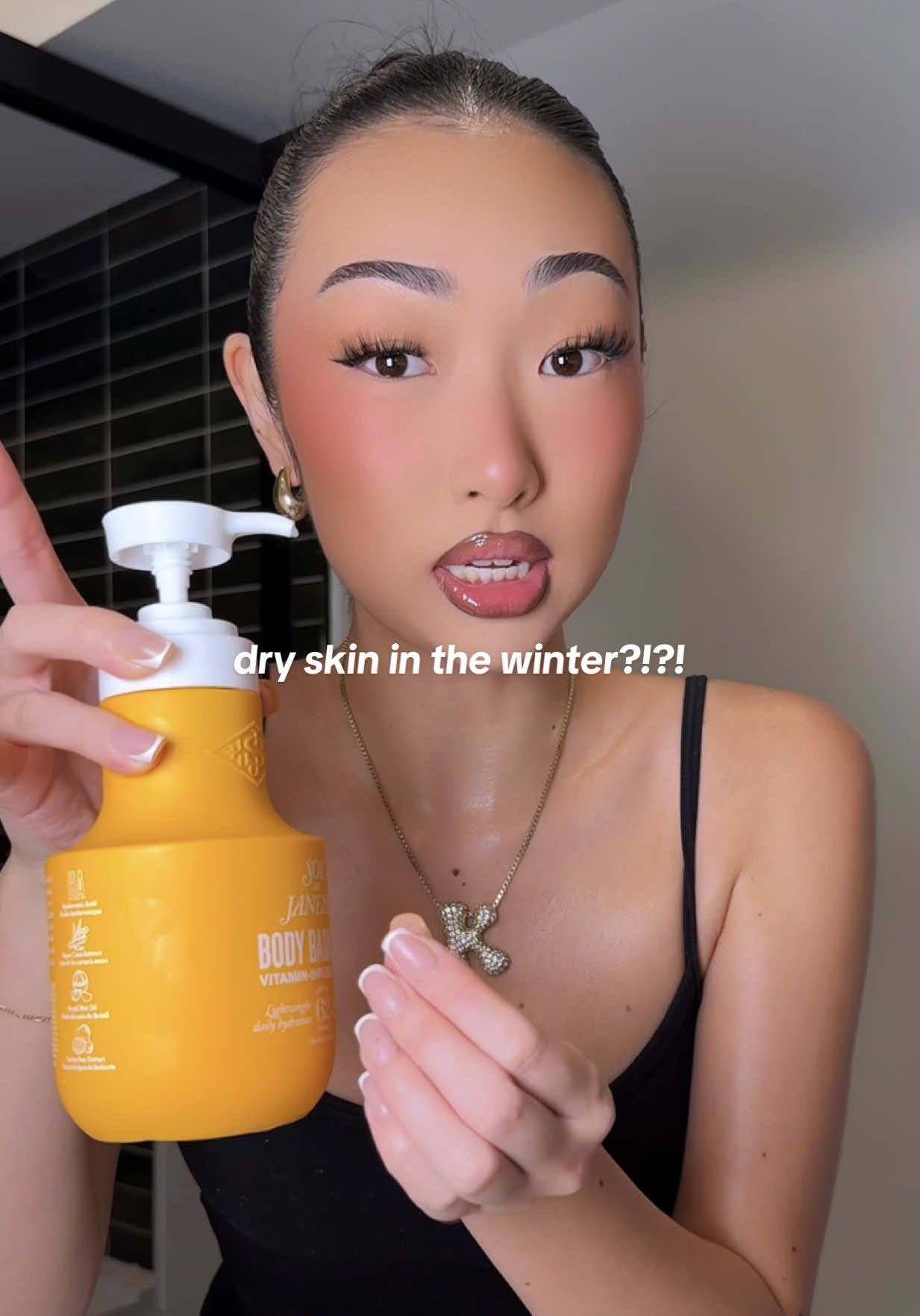 TikTok post by @itsbabykelz for Sol de Janeiro. Caption reads: [...] former ASHY girl 👀 #soldejaneiropartner the....