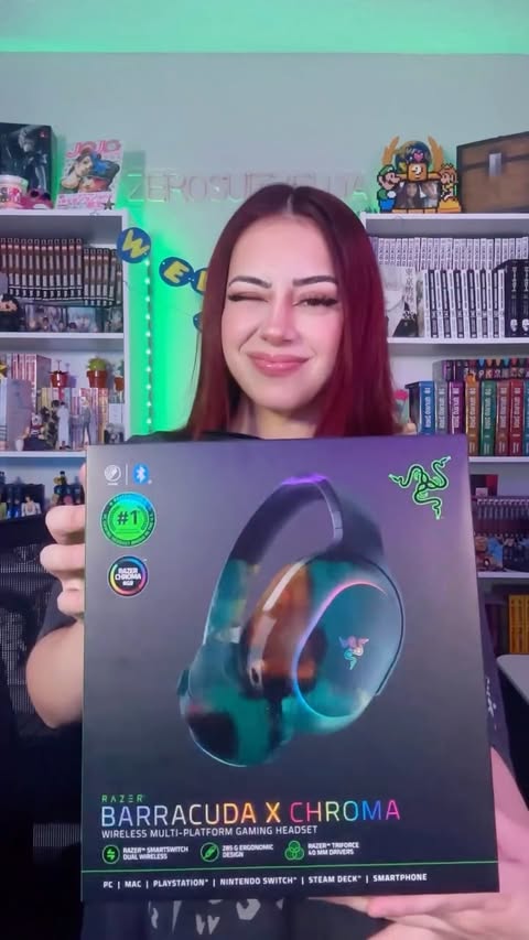 Instagram post by @zer0suitzelda for Razer. Caption reads: thank you @razer for letting me try out this....