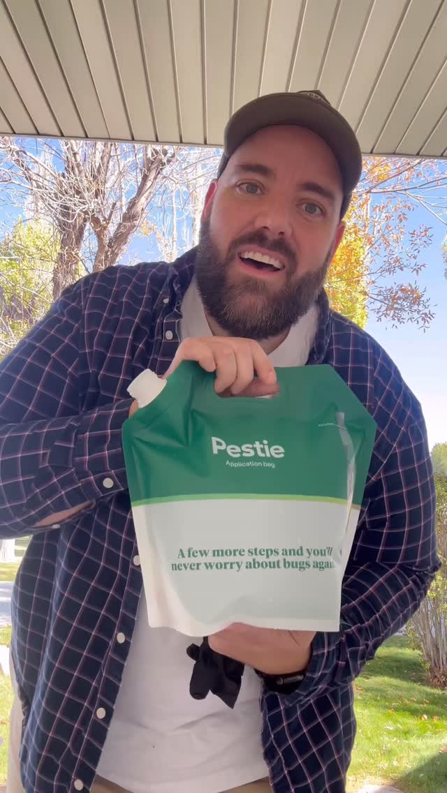 Instagram post by @hellokempfamily for Pestie. Caption reads: #ad Bugs? Gone. 🪳✨ We’ve been using @pestie for....
