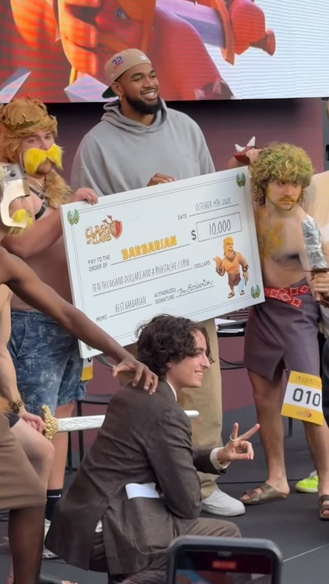 Instagram post by @miles.mitchell27 for Supercell. Caption reads: From winning a look-alike contest to judging one....