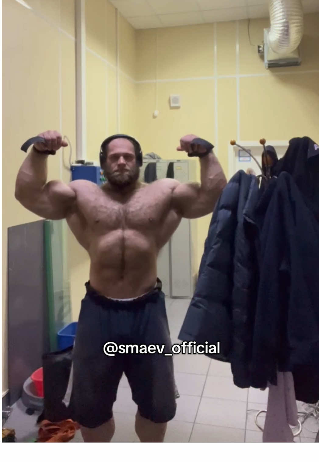 TikTok post by @smaev_official for Bucked Up. Caption reads: Crazy pump. - Code: SMAEV1 for all @BuckedUp....