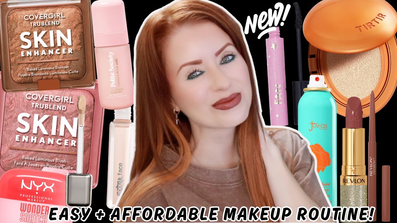 YouTube post by @SteffsBeautyStash for DRMTLGY. Caption reads: EASY + AFFORDABLE NEW MAKEUP TUTORIAL 2026.