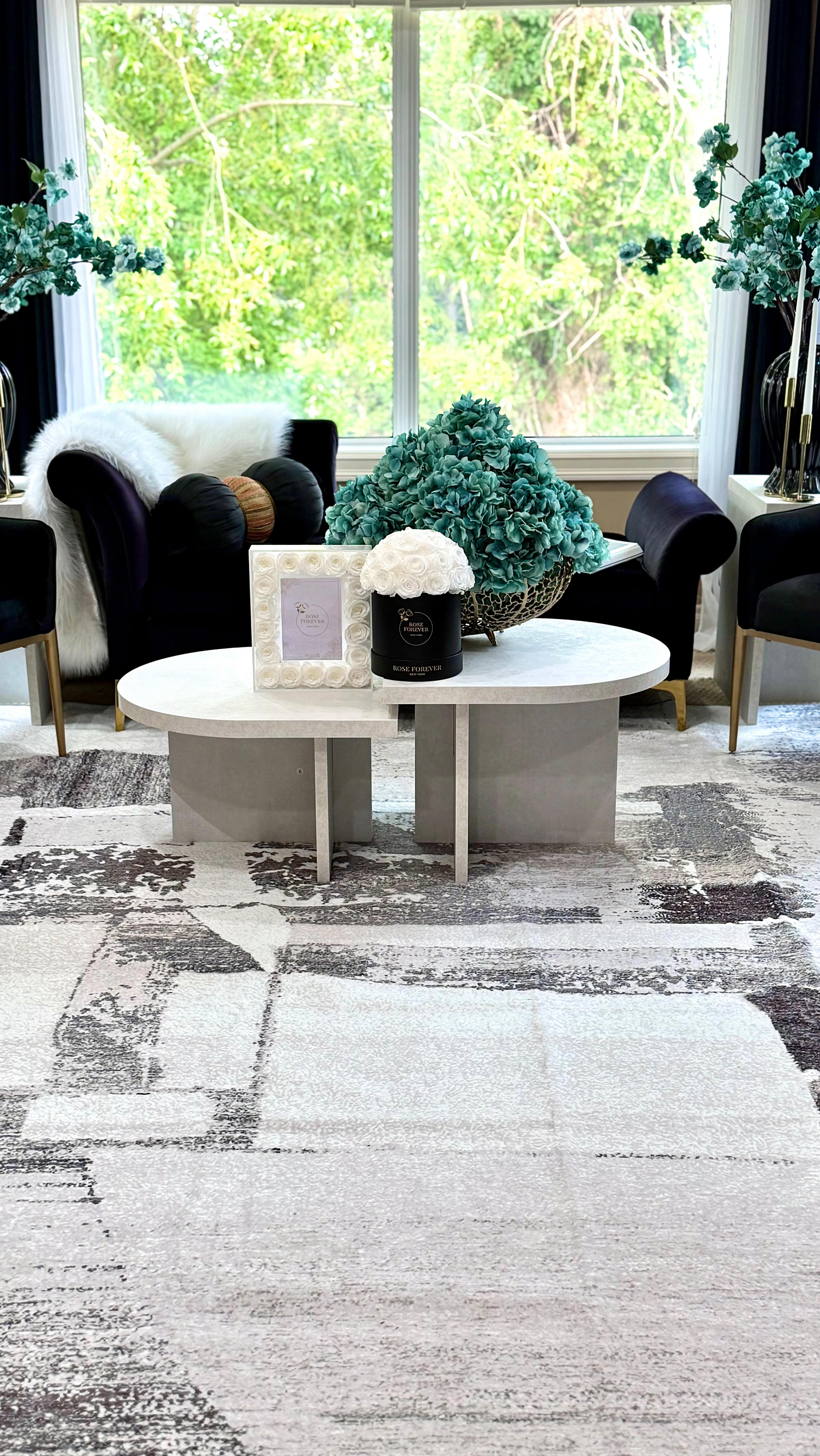 Instagram post by @home_designs_by_raphael for Rose Forever. Caption reads: Happy Friday friends!! Check out this Amazing....