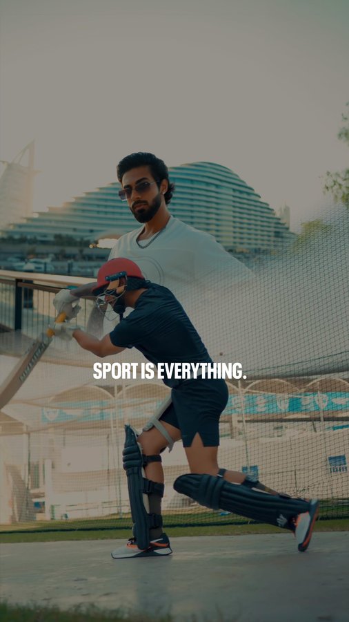 Instagram post by @anshhtaandon for Reebok Middle East & N.Africa. Caption reads: Sport pushes your limits and shapes your path....