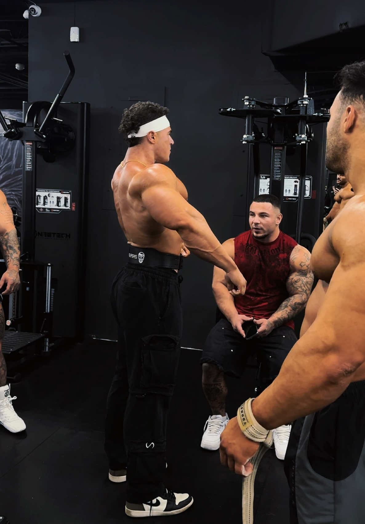 TikTok post by @mattgreggo for Gymreapers. Caption reads: A wild Greggo - Derek - Chris - Mike & James....