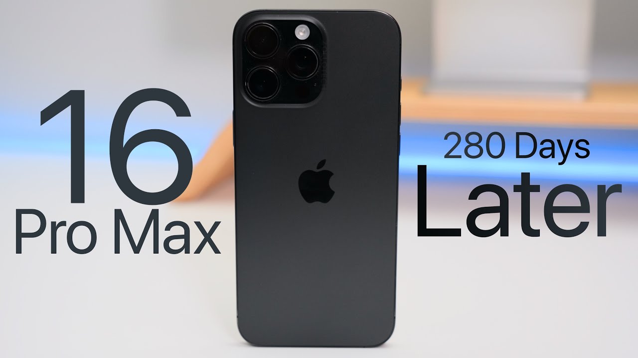 YouTube post by @zollotech for B&H Photo Video. Caption reads: iPhone 16 Pro Max - 9 Months Later (Battery Health....