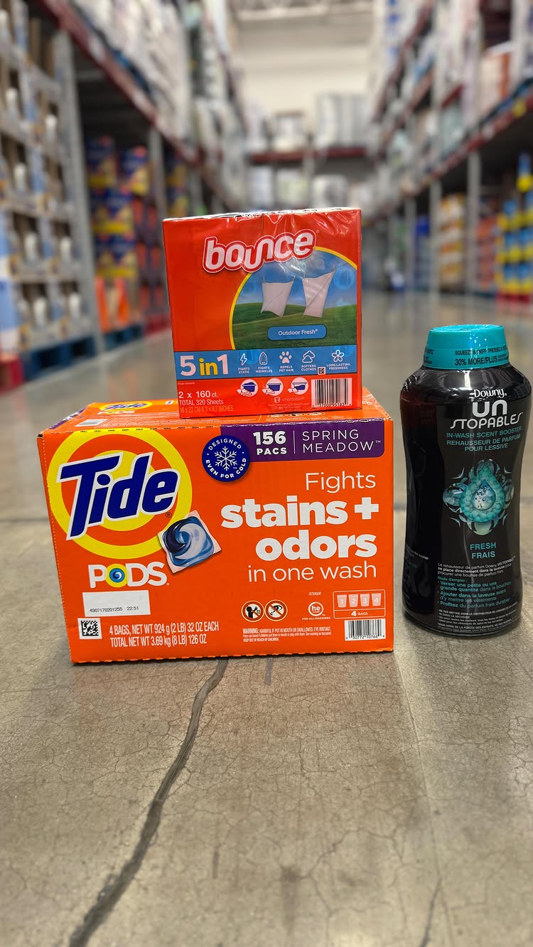 Instagram post by @ohheysamsclub for Tide. Caption reads: Spilling all our laundry secrets! #PGPartner....
