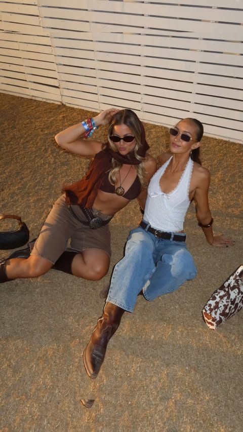 Instagram post by @baileymarshall for Ardene. Caption reads: besties in @ardene for day 3 🤠🤎👢🐴....
