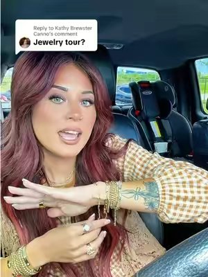 TikTok post by @mandyncarver for Turandoss Jewelry. Caption reads: Replying to @Kathy Brewster Canno ok, here is the....