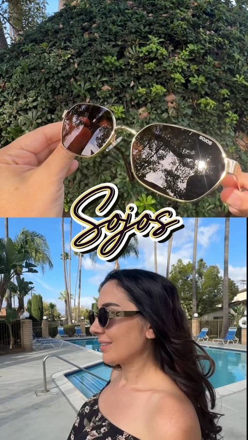 Instagram post by @mia_momsy for SOJOS VISION. Caption reads: Sunglasses from @sojosvision 😎✨
These beauties....