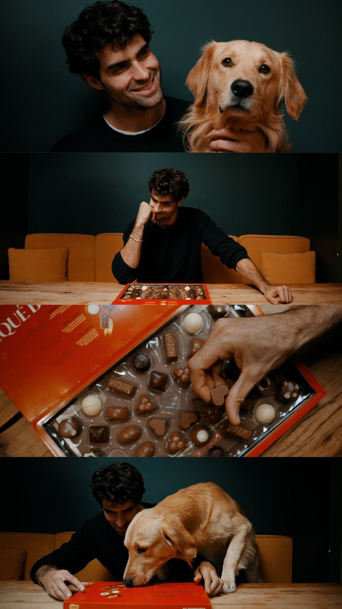 Instagram post by @alex.varo for Chocolates Nestlé. Caption reads: Last commercial pill for @chocolatesnestle w/....