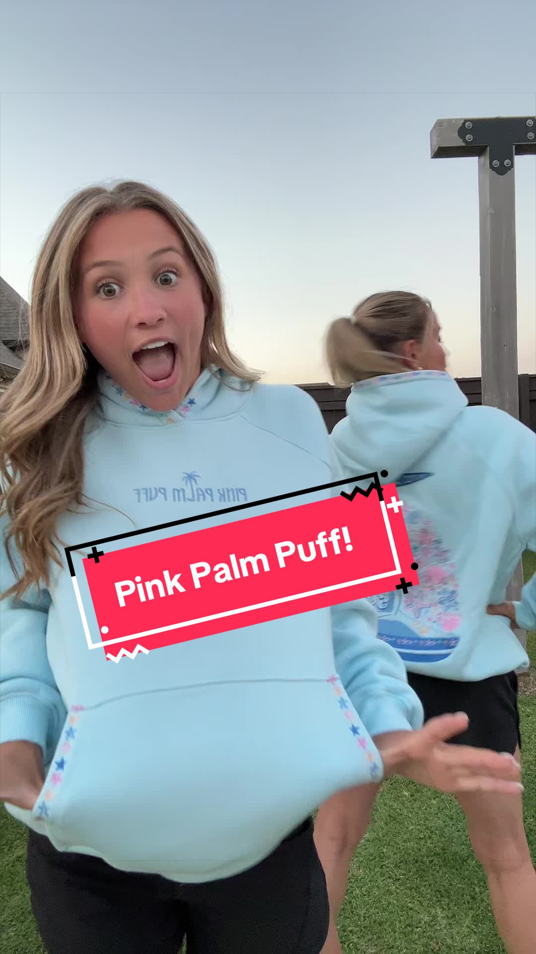 TikTok post by @palynnn.momma for PINK PALM PUFF. Caption reads: What we need is all the @PINK PALM PUFF....