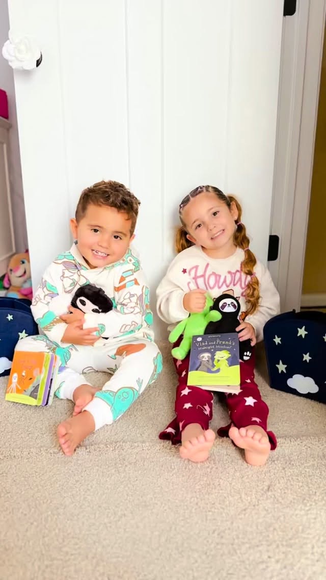 Instagram post by @arielle_bella_and_anthony for Slumberkins. Caption reads: Slumberkins is a BIG favorite in this house! The....