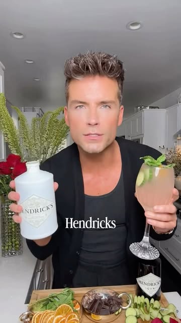 Instagram post by @bboydla for HENDRICK'S GIN. Caption reads: [...] blossom notes in Another Hendricks.....