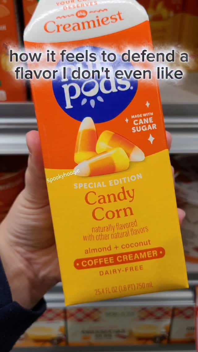 Instagram post by @spookyhoagie for nutpods. Caption reads: I think there's better flavors BUT don't you dare....