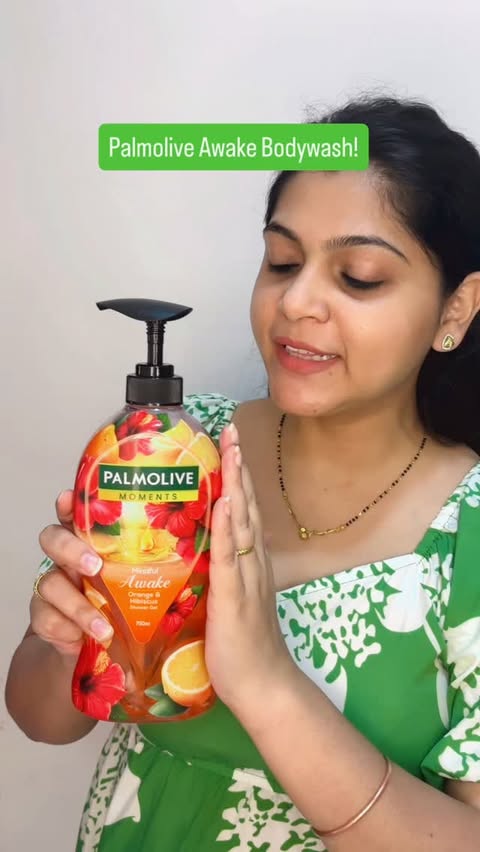 Instagram post by @priyastudioofglamour for Palmolive. Caption reads: Palmolive Morning Awake bodywash has become my....
