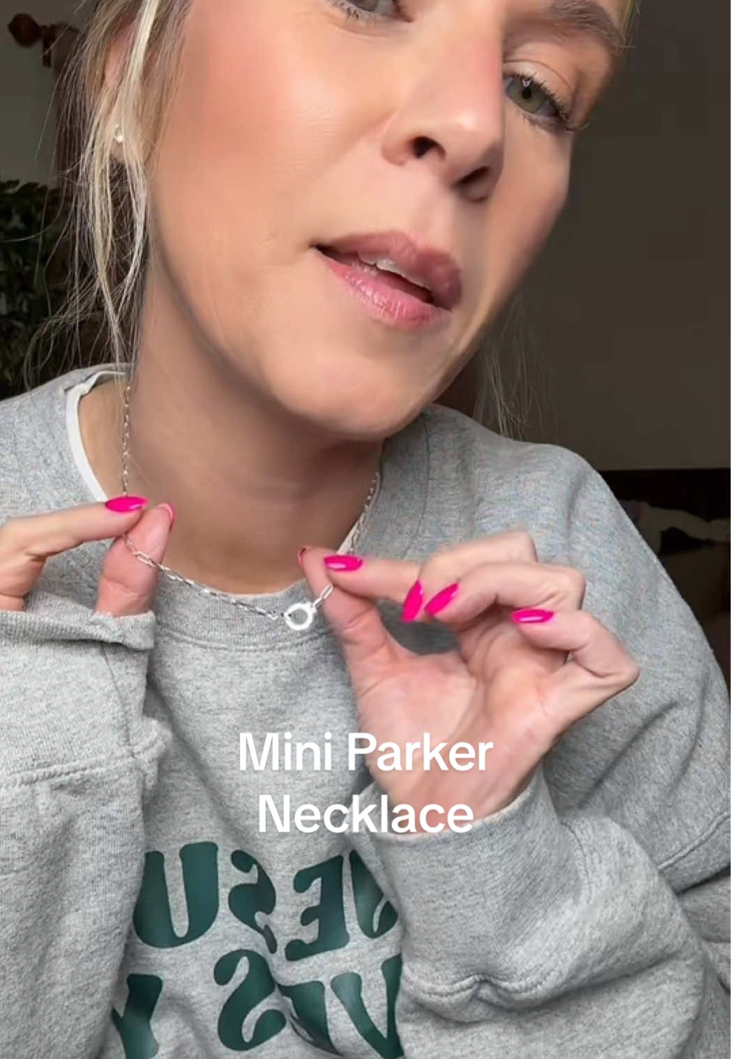 TikTok post by @thatgirlkaty2 for gorjana. Caption reads: Gorjana Mini Parker✨ @gorjana #gorjana [...].