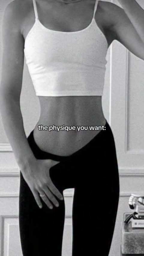 Instagram post by @eveoliviaa for DFYNE. Caption reads: *fake body* If you want to achieve a physique like....