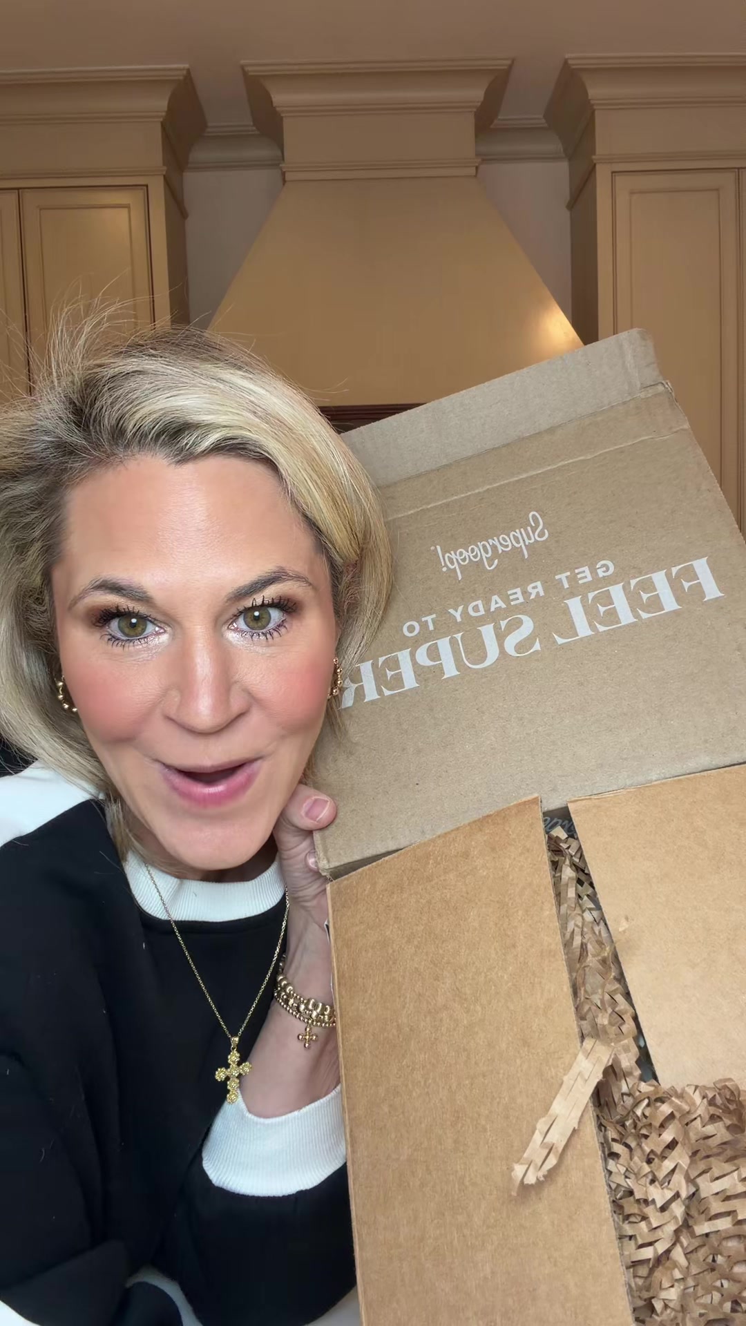TikTok post by @ashley.jernigan for Supergoop. Caption reads: @Supergoop haul ☀️🌴☀️ So many amazing [...].