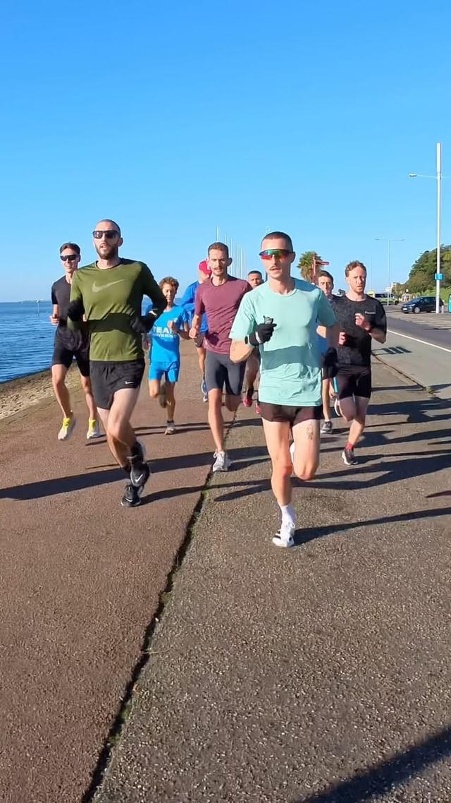 Instagram post by @ben_is_running for SOAR Running. Caption reads: LONG RUNS WITH COMPANY 🤝 2hour+ long runs at the....