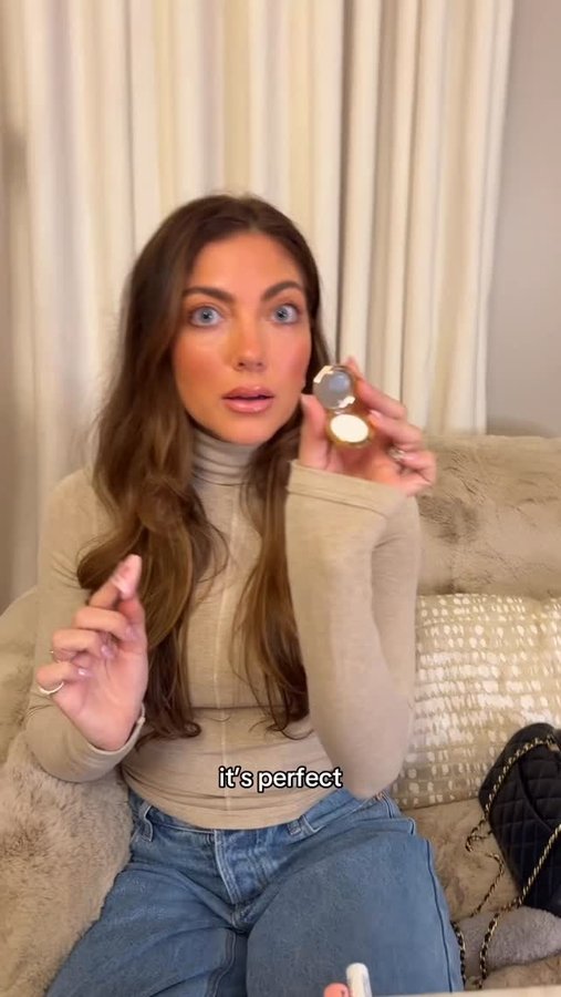 Instagram post by @campbellhuntpuckett for MCoBeauty. Caption reads: My mini bag is perfect for all my minis....