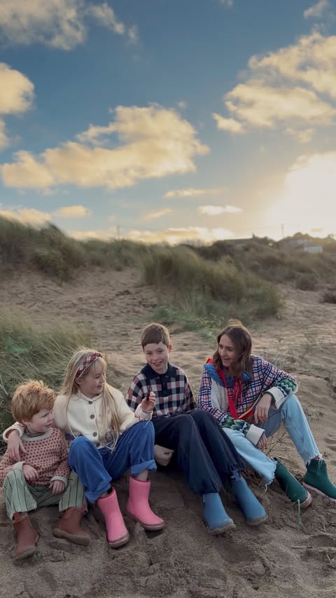 Instagram post by @shellandthelittlies for Merry People. Caption reads: AD Embracing the slow rhythm of late Autumn, when....