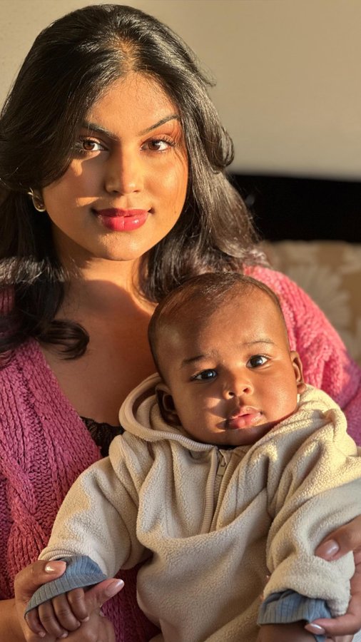 Instagram post by @veeneesta for Peanut App. Caption reads: Motherhood has brought out emotions I didn’t know....