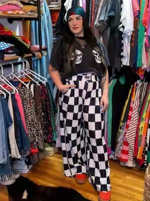 TikTok post by @taylormmatthews_ for WKND Chasers. Caption reads: [...] 🏁🖤 wearing a large in top & bottom @WKND....