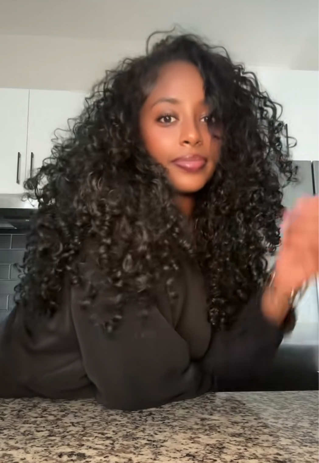 TikTok post by @beautywithtsion for Outre. Caption reads: love love loveee me an @outre penny wig.