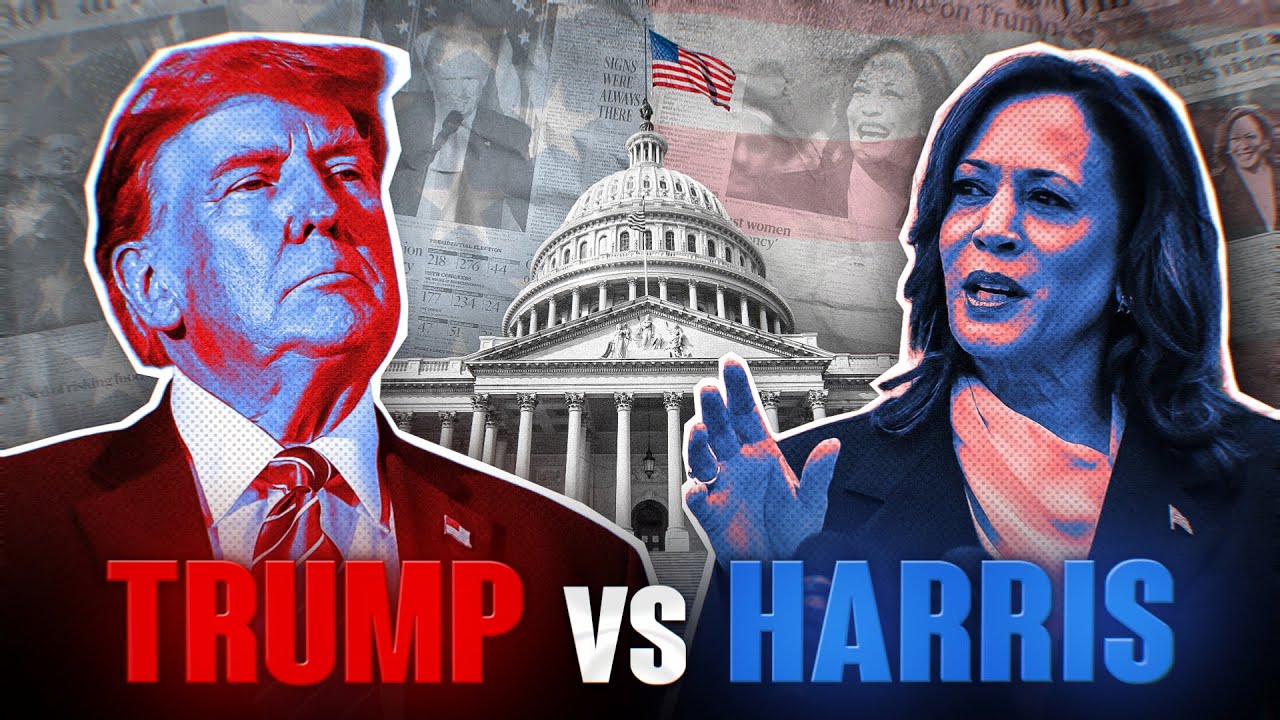 YouTube post by @NovaLectio for Cambly. Caption reads: Trump vs Harris: analizziamo le promesse e i....