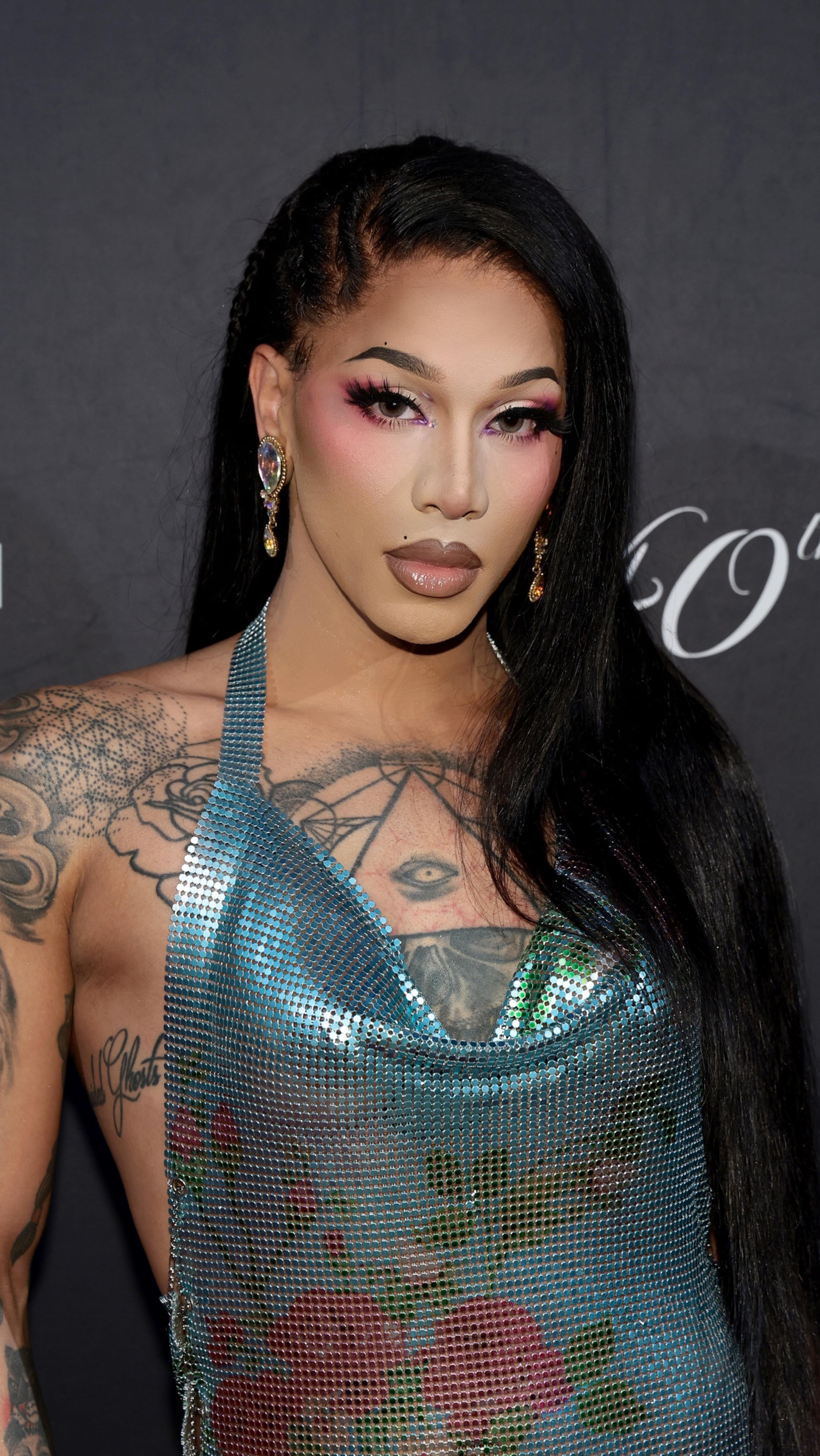 Instagram post by @dahlia_sin for GLAAD. Caption reads: Had To Turn Up And Show Out For The @glaad BIG....