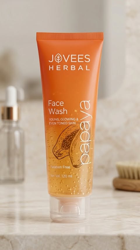 Instagram post by an influencer for Jovees Herbal. Caption reads: ✨ Cleanse. Refresh. Glow. ✨@joveesherbal Giving my....