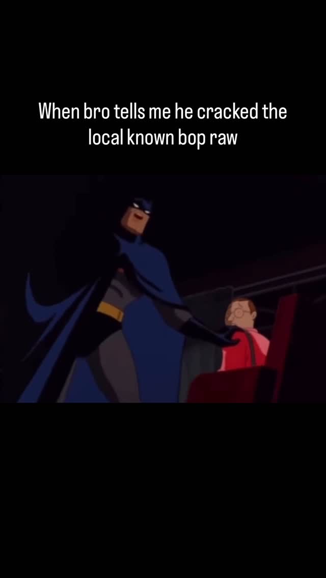 Instagram post by @funnyhoodvidz for Warner Bros.. Caption reads: Bro was even scratching his hand 😭 (via @batman).