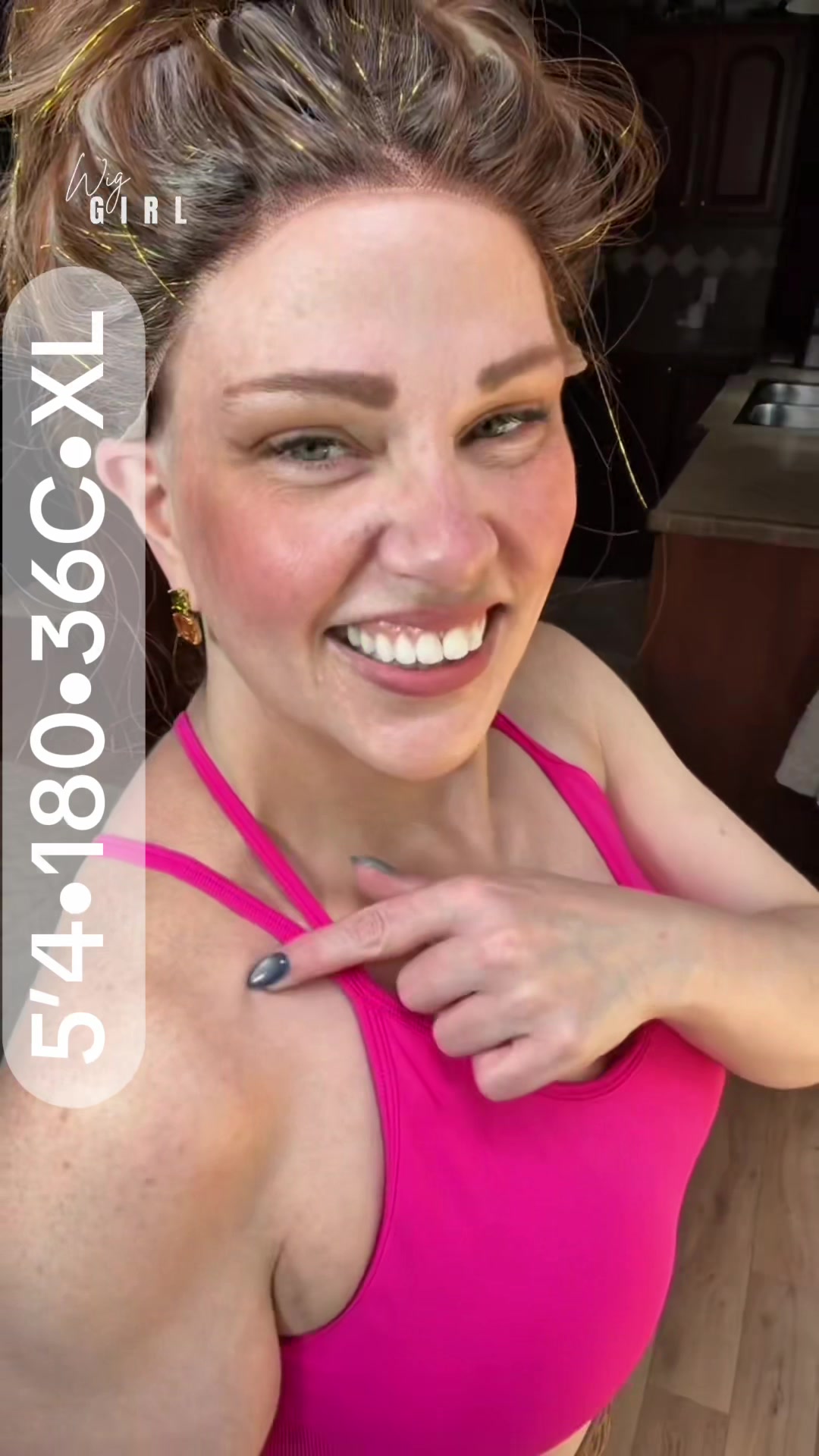 TikTok post by @wiggirlontiktok for Running Girl. Caption reads: @RUNNING GIRL quit using dirty laundry as an [...].