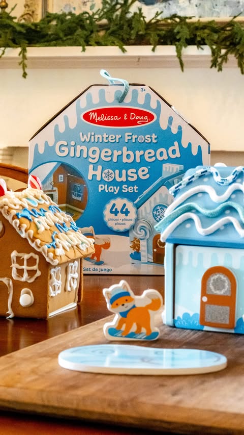 Instagram post by @thecozyplum for Melissa & Doug. Caption reads: #ad There’s something so magical about the holiday....