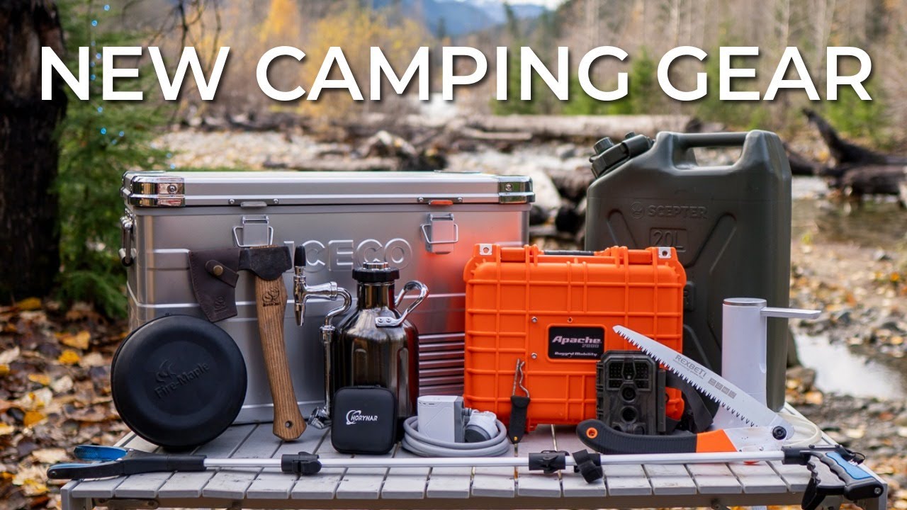 YouTube post by @WheresWiseman for BeaverCraft Tools. Caption reads: 15 New Camping Gear Items We Bought Recently |....