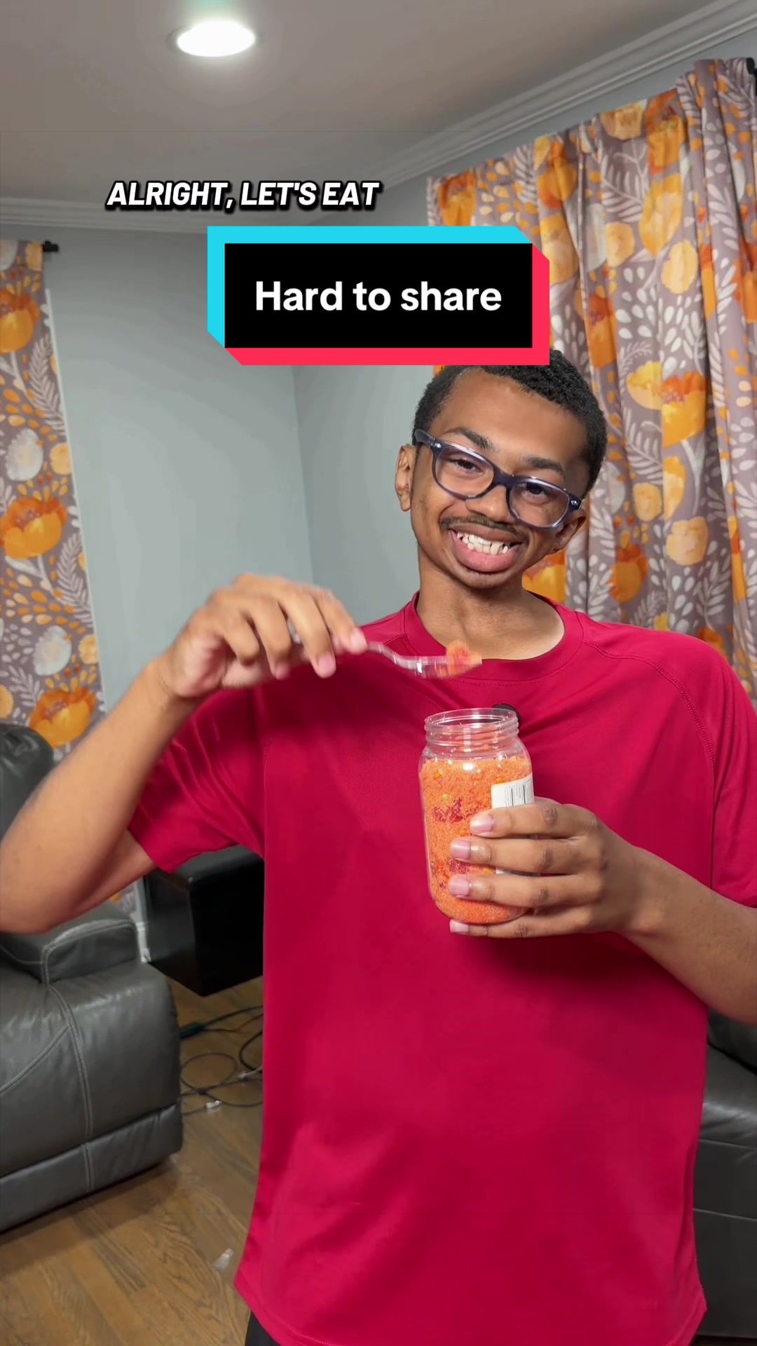 TikTok post by @the.quiet.hustler5 for Poppin Crunch. Caption reads: [...] to share cause they’re that good 😂....